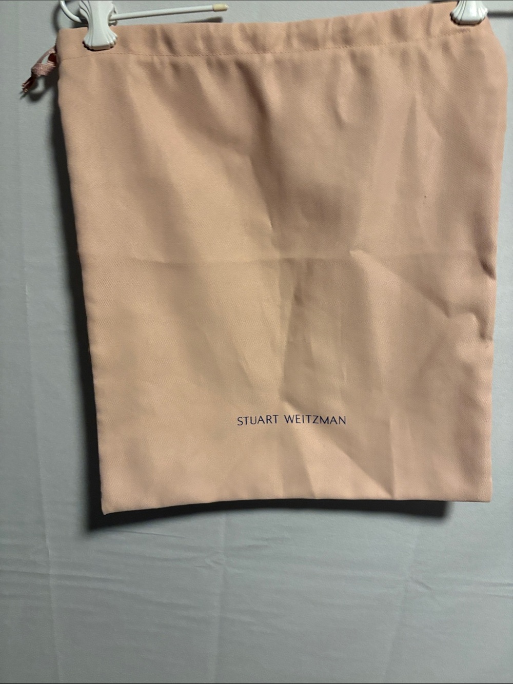 Stuart Weitzman Blush Pink Drawstring Dust Bag
